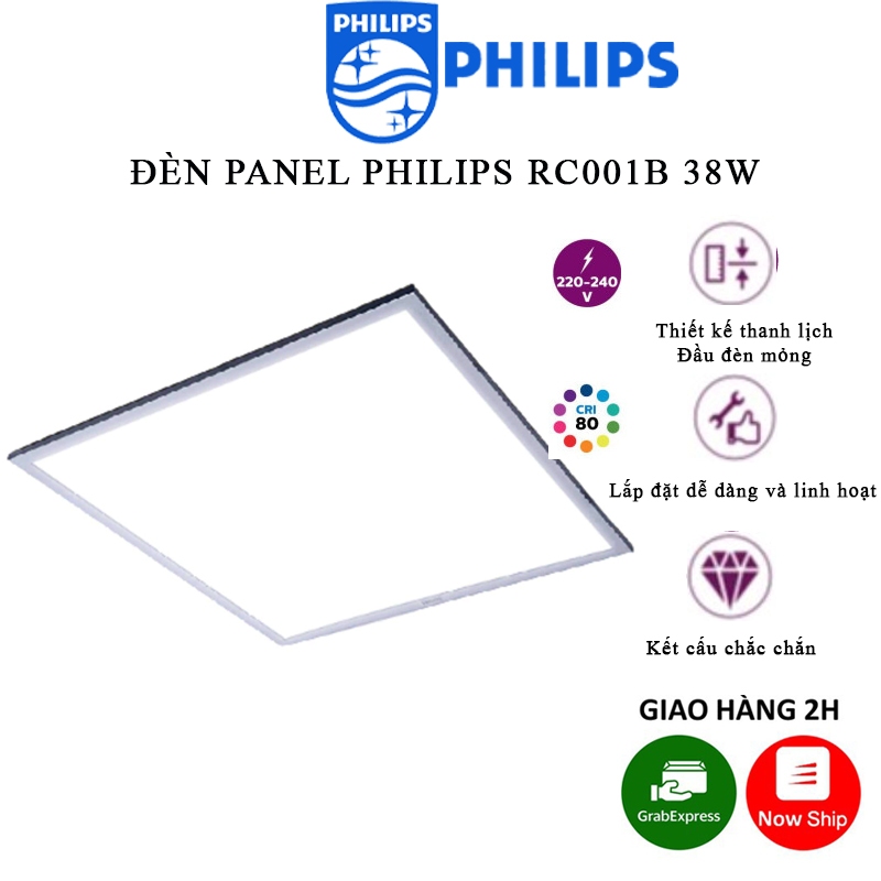 Đèn LED Panel Philips Ánh Sáng Trắng Bảo Hành 2 Năm (1 Đổi 1)
