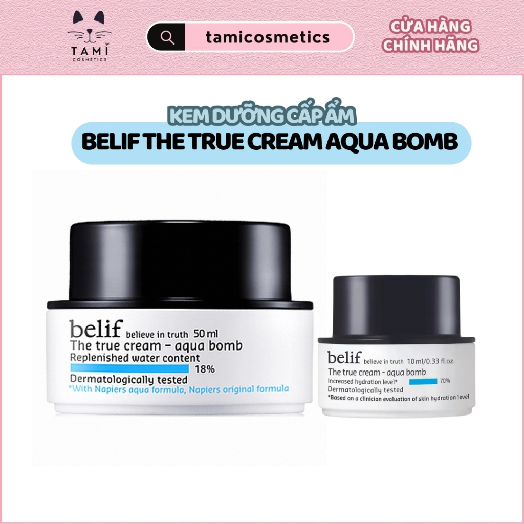 Kem Dưỡng Cấp Ẩm Belif The True Cream Aqua Bomb