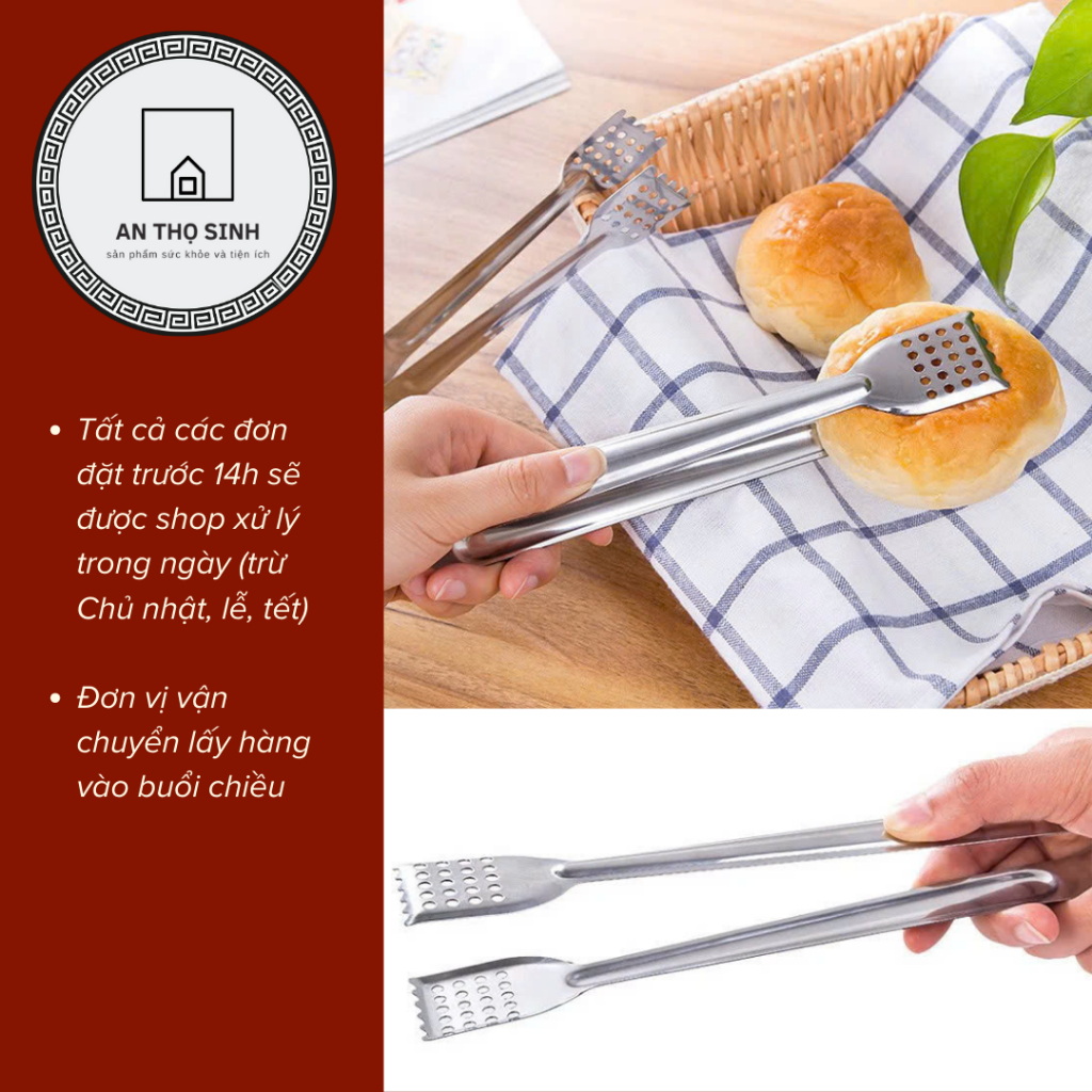 [Một cây] Cây gắp nước đá, thực phẩm chống trượt - chiều dài 18cm