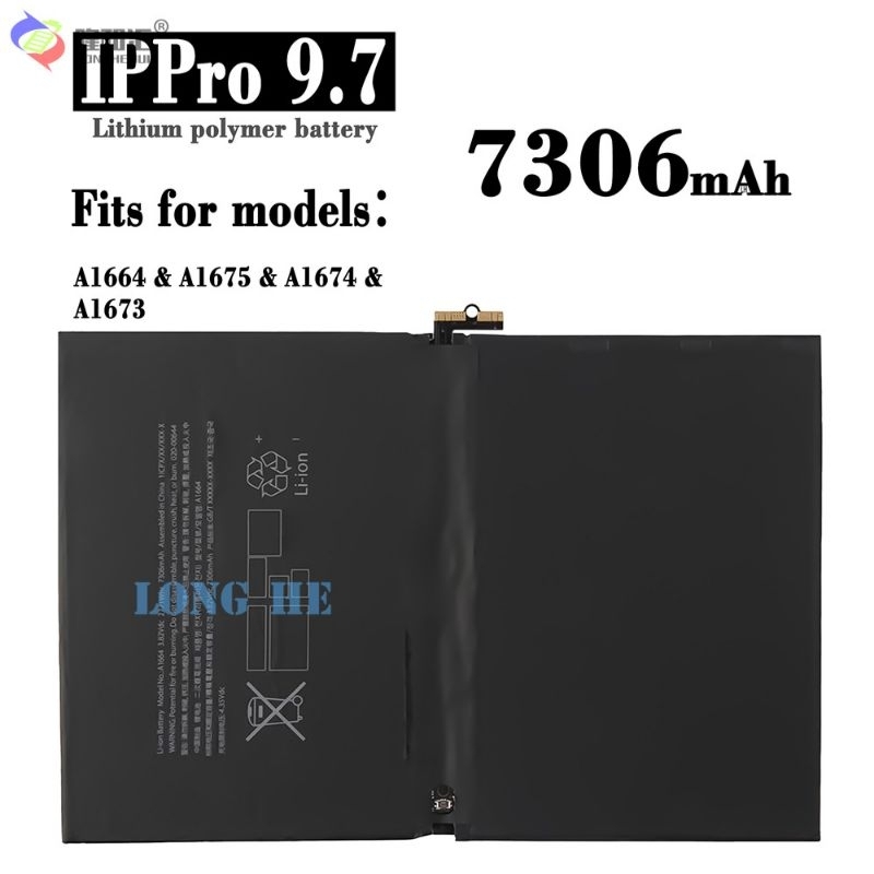 Pin cho ipad pro 9.7 A1664,A1675,A1674,A1673 dung lượng 7306mah bảo hành 6 tháng