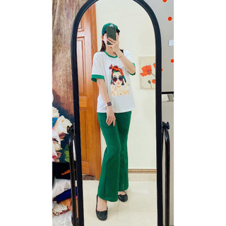 Rập giấy A0 quần loe thun mã 08
