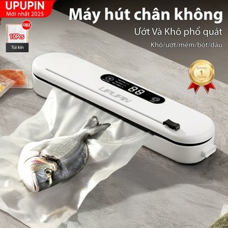  Máy hút chân không thực phẩm UPIN máy hút chân không thực phẩm đông lạnh   miễn phí 10 túi hút chân không thực phẩm   