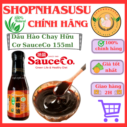 Dầu Hào Chay Hữu Cơ SauceCo 155ml