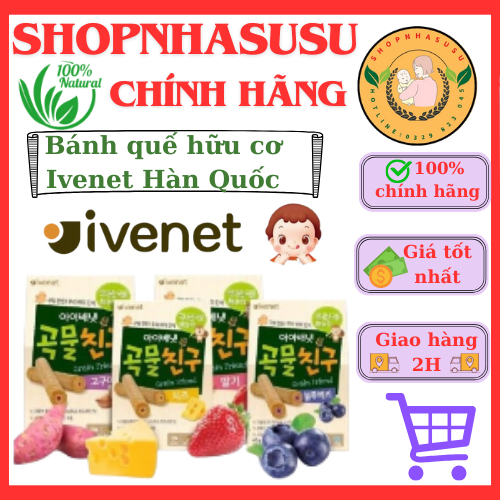 Bánh quế hữu cơ Ivenet Hàn Quốc