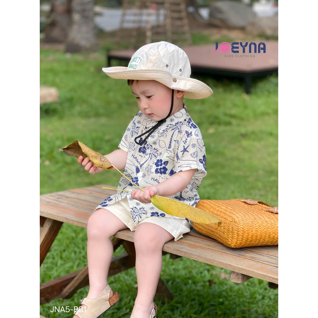 Set bộ đi biển Joeyna B81 hawaii so hot cho bé