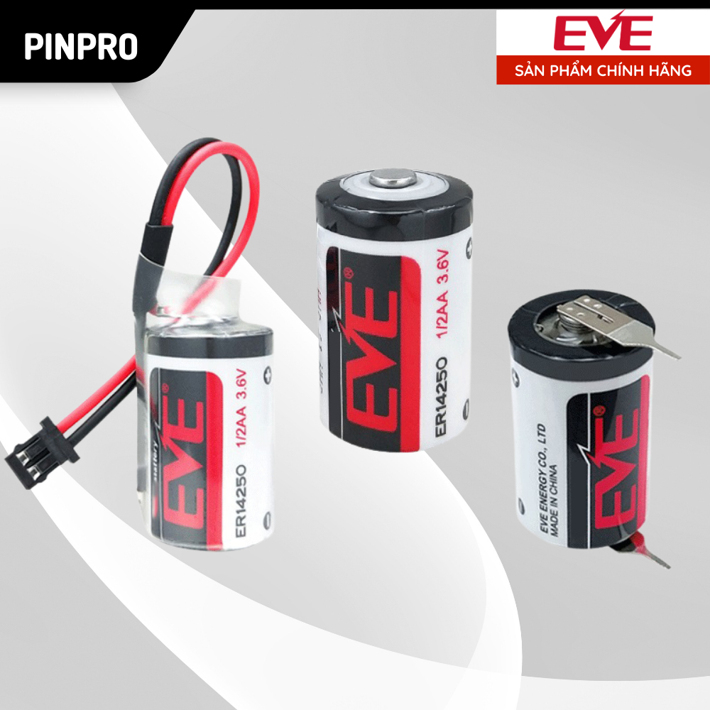 Pin EVE ER14250 3.6V 1/2AA 1200mAh chính hãng, pin nhiệt kế ẩm