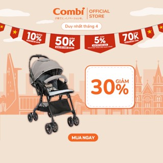 Xe đẩy COMBI Handy 4Cas Compact - Đảo chiều tay cầm - Màu Ghi