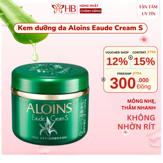 Kem dưỡng ẩm lô hội Aloins Eaude Cream S 180g Nhật Bản dưỡng da khô nẻ, cho mặt và body