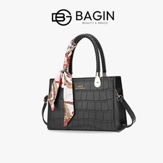 Túi Xách Tay Nữ Bagin Tặng Kèm Khăn Lụa Thanh Lịch Có Dây Đeo Chéo Chất Da Lì Cao Cấp GY-381