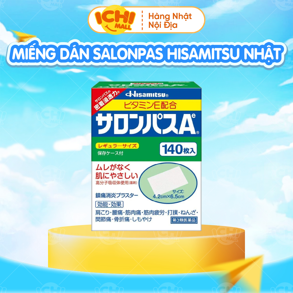 Miếng dán Salonpas Hisamitsu Nhật 140 miếng _Ichimall