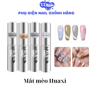 Top sơn gel mắt mèo kim cương Huaxi 9D - Sơn top mắt mèo siêu sáng-Phụ kiện nail chính hãng