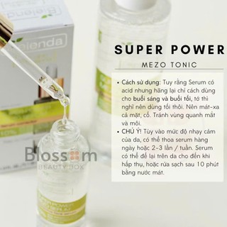Serum Bielenda Super Power Mezo Skin Clinic Moisturizing cấp nước, dưỡng ẩm căng bóng, mờ thâm