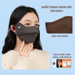 [Thu Đông Nâng Cấp] Khẩu Trang Chống Tia UV, Chống Nắng Phiên Bản TĐ Dày Dặn Tặng Thẻ Test Uv