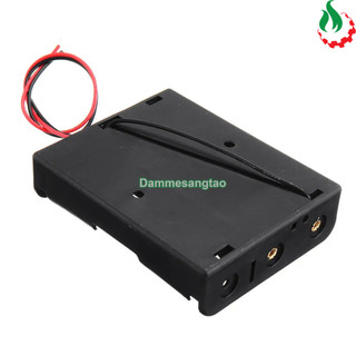 Đế pin 3 pin 18650 mắc nối tiếp có lò xo