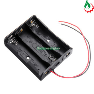 Đế pin 3 pin 18650 mắc nối tiếp có lò xo