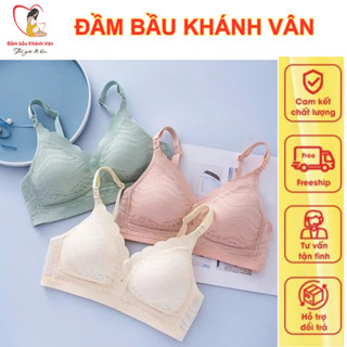 Áo ngực bà bầu, Áo lót cho con bú và sau sinh chống chảy xệ Ren viền Su 214
