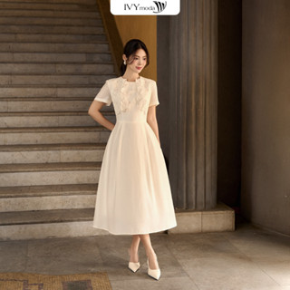 Celestial Ballet Dress - Đầm lụa ren hoa, Đầm dự tiệc nữ IVY moda MS 48B0070