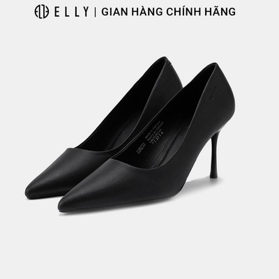 Giày cao gót nữ ELLY EGM230 da microfiber gót 8cm thanh lịch cao cấp