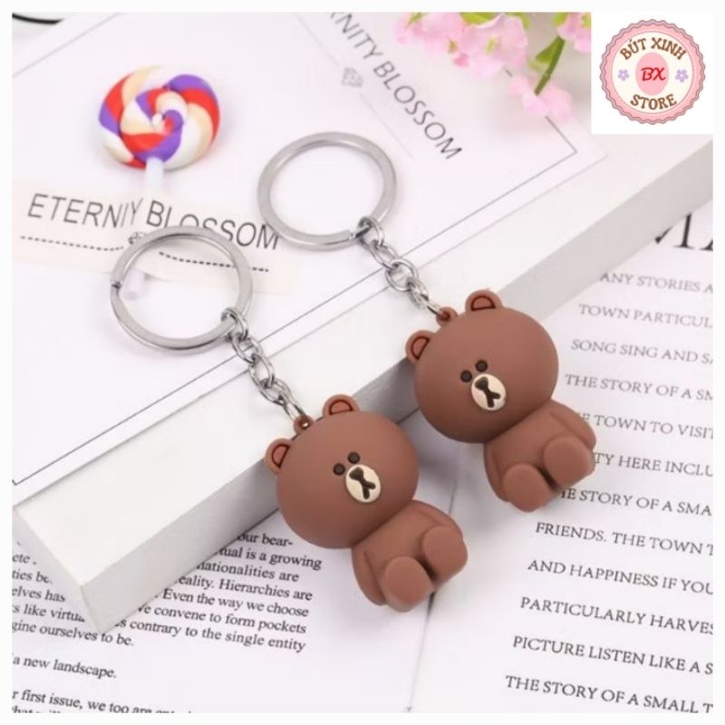 Móc Khóa Hình Gấu Nâu