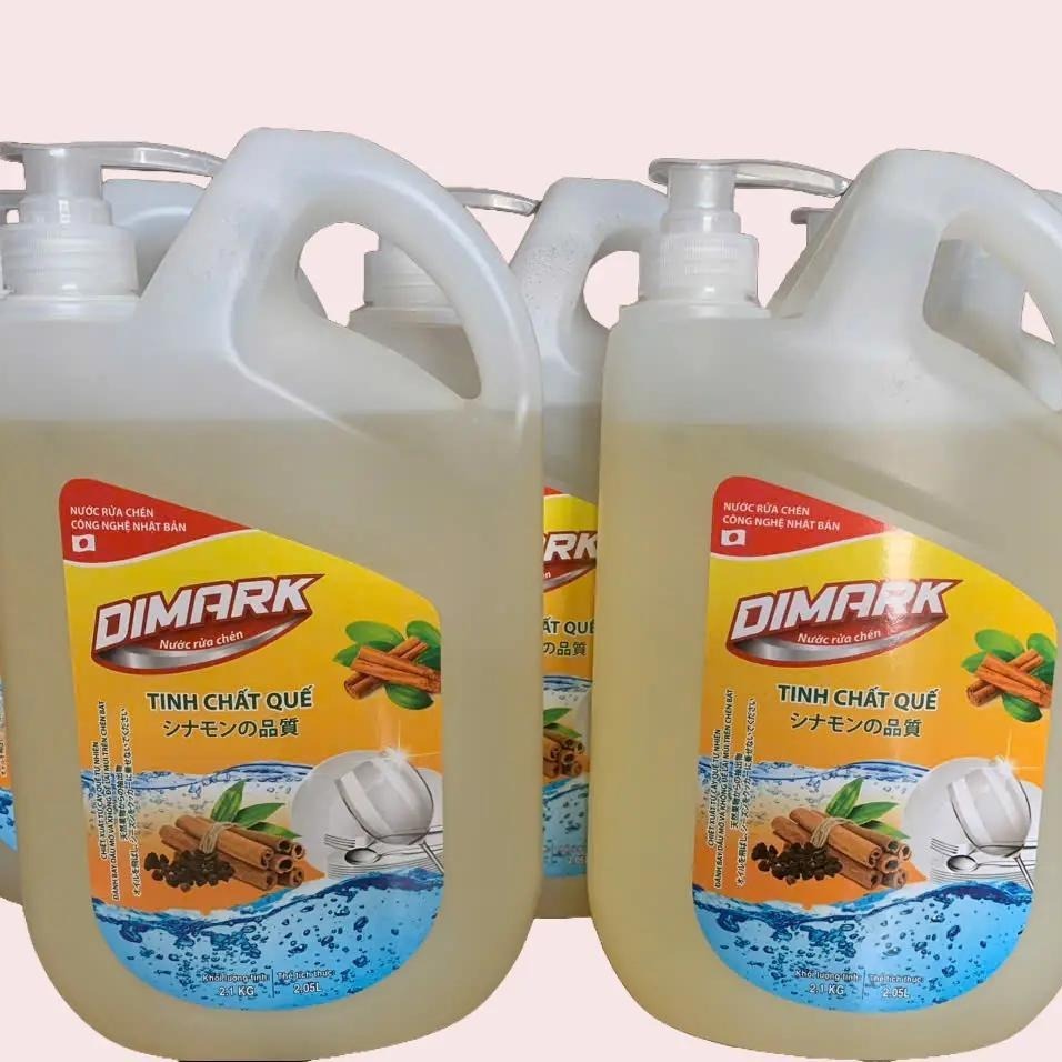 Nước Rửa Chén Bát Hương Quế Dimark 2.1l Siêu Đậm Đặc Diệt Khuẩn 99.9% Sạch Nhanh Tiết Kiệm Nước.