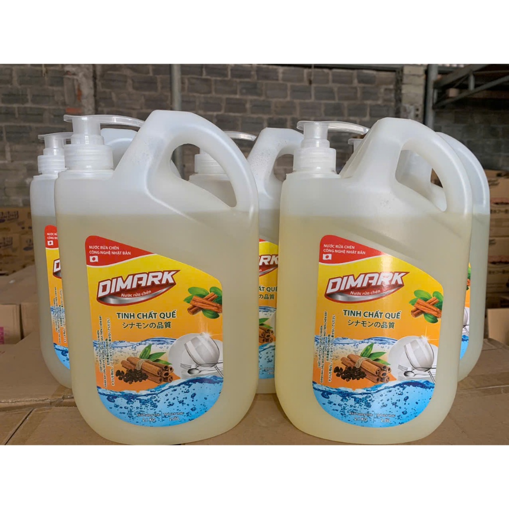 Nước Rửa Chén Dimark Hương Quế , diệt khuẩn 99.9%, tiết kiệm nước, nhanh sạch tại Bách Tùng Anh Stor
