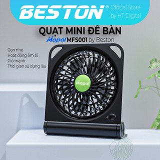  Quạt Sạc Mini Để Bàn Beston MFS001,Xoay 180 Độ,Pin 2000mAh Sử Dụng Liên Tiếp lên tới 8 giờ. Giải nhiệt mùa hè 