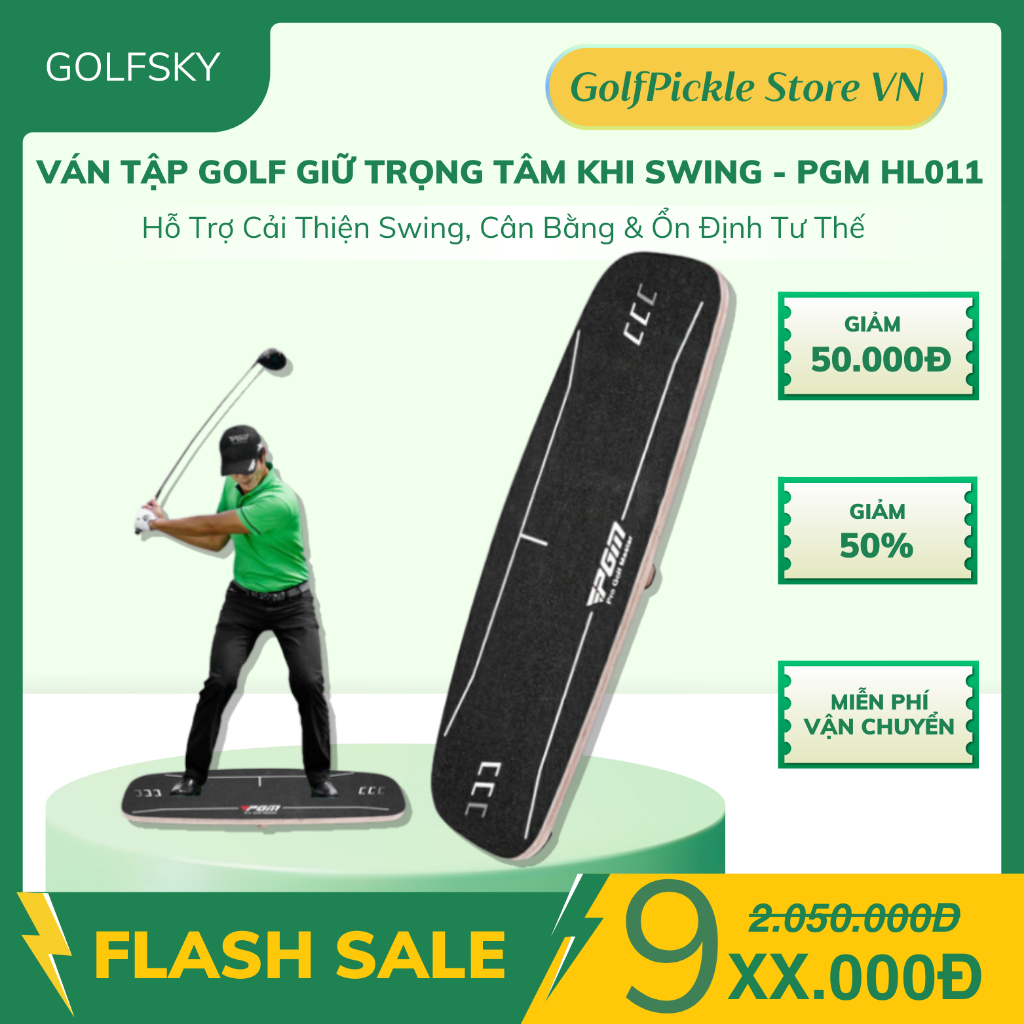 VÁN TẬP GOLF GIỮ TRỌNG TÂM KHI SWING - PGM HL011 | Hỗ Trợ Cải Thiện Swing, Cân Bằng & Ổn Định Tư Thế
