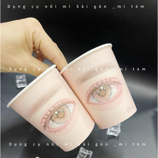Cốc giấy_Ly giấy luyện tập nối mi dành cho học viên _ nối mi thiết kế _ dụng cụ nối mi Sài Gòn