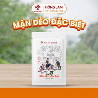 Ô mai (xí muội) mận dẻo đặc biệt Hồng Lam túi zip (100gr). Có vị chua, ngọt, dẻo