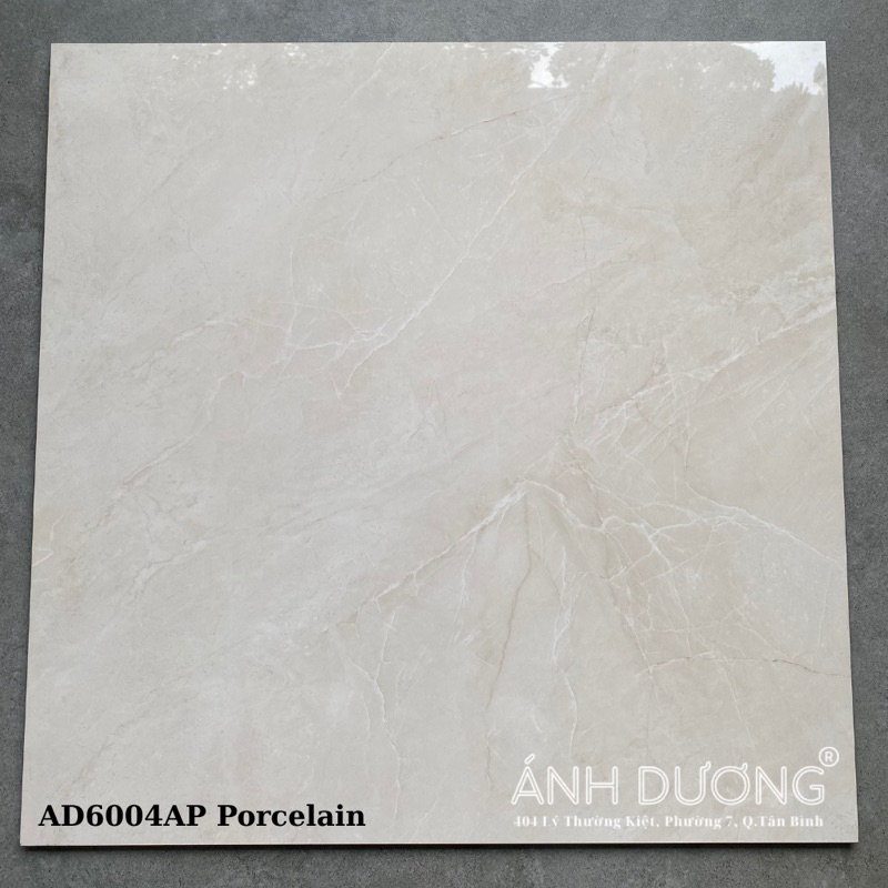 Gạch lát nền 60x60 đá bóng kiếng màu kem (ĐVT:thùng)