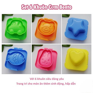 Set 6 Khuôn cơm bento Siêu_Rẻ