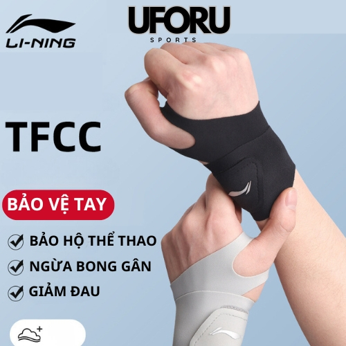 Băng quấn cổ tay Li-ning cao cấp, băng quấn bảo vệ khớp cổ tay giảm chấn thương thoáng khí LDET189