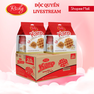 [ĐỘC QUYỀN LIVESTREAM] Thùng 72 bánh Karo Richy trứng tươi – chà bông