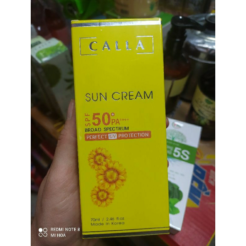 kem chống nắng phổ rộng Calla Sun Cream SPF 50+PA++++ tuýp 70ml