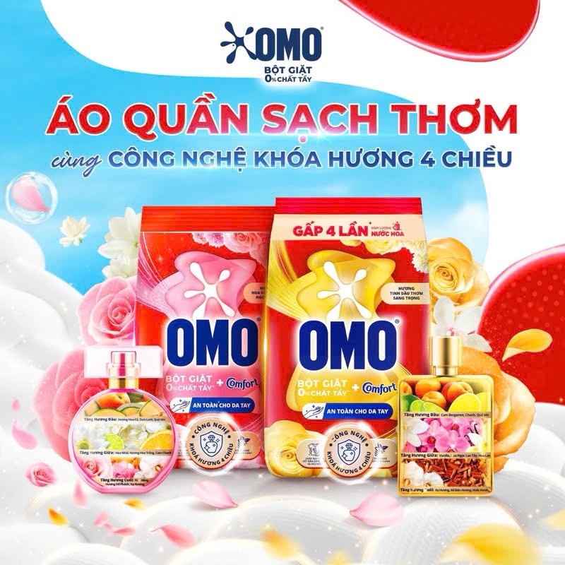 Túi bột giặt OMO 2,6/ 2,9Kg