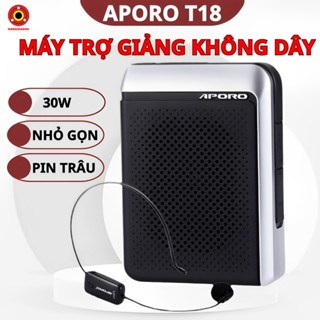 Máy Trợ Giảng Không Dây APORO T18 - Công Suất 30W, Mic UHF Ổn Định, Có Bluetooth, Âm Thanh Hay