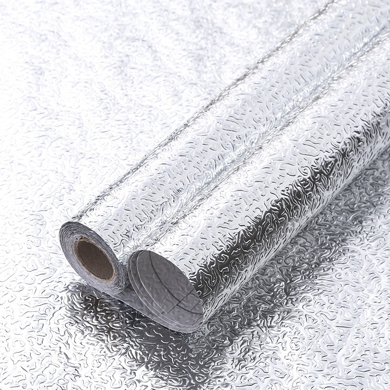 Giấy bạc dán tường nhà bếp cách nhiệt My Home cuộn giấy bạc dán tường chống dầu mỡ DN376