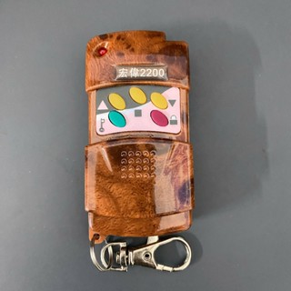 [Hàng loại một] Điều khiển cửa cuốn Sanyuan 2200 Đài Loan mã gạt sóng 330Mhz, vỏ vân gỗ.