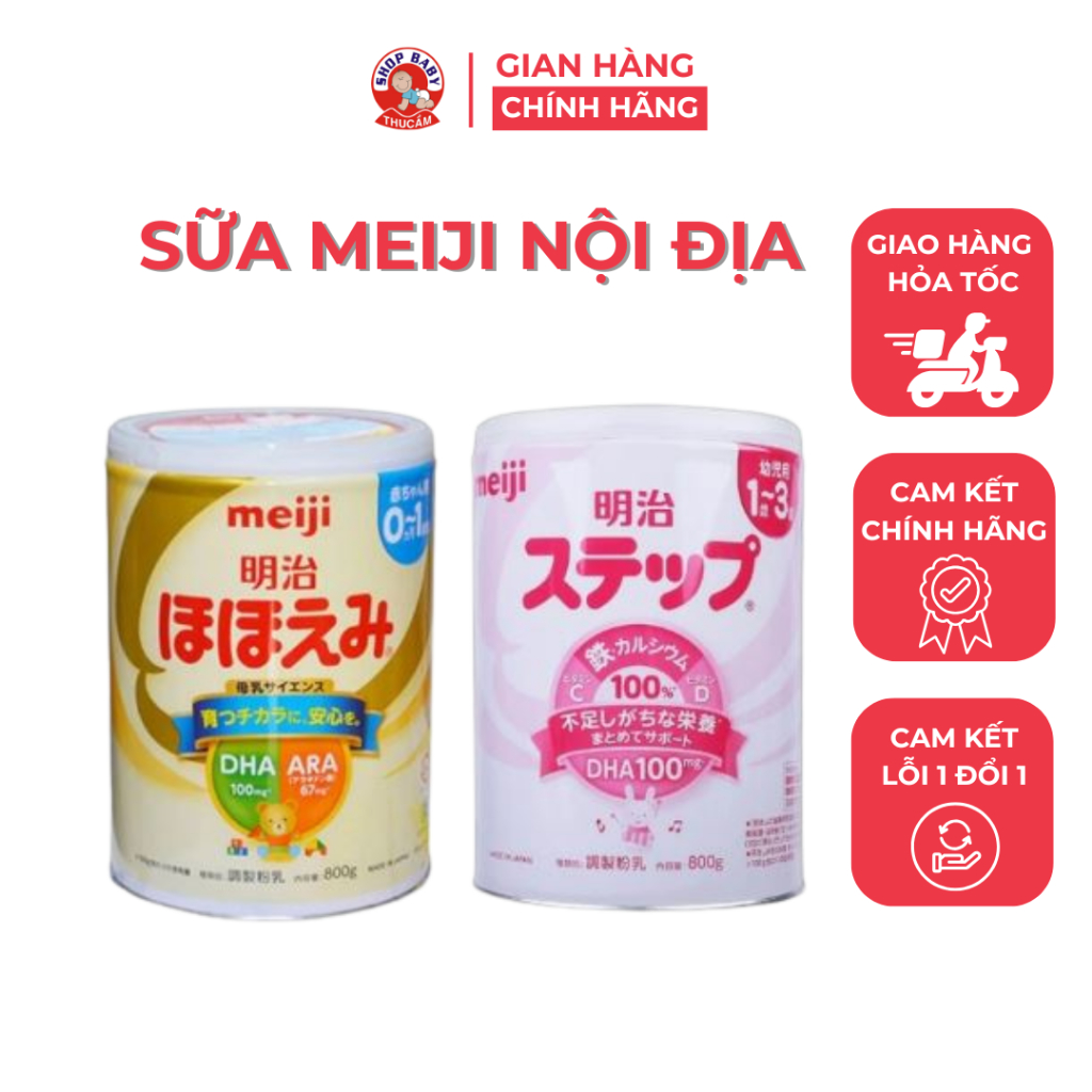 Sữa Meiji Nội địa Nhật, sản phẩm dinh dưỡng sữa Meiji công thức cho trẻ - Baby Thu Cầm