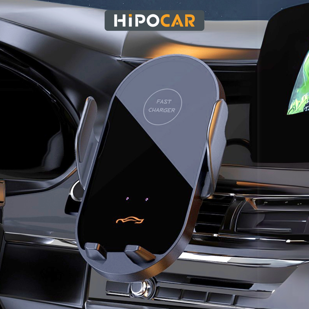 Giá đỡ điện thoại trên ô tô kèm sạc không dây kẹp tự động G16 HipoCar