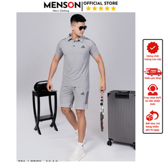  Đồ bộ Adidas cao cấp mùa hè chất mát chuẩn phom xịn đẹp Menson MH5-231 Bộ thể thao nam cộc tay thun lạnh mùa hè 2025 