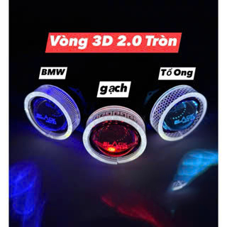 Vòng 3D tròn màu trắng cho bi 2.0 inch - dùng cho bi titan Black mini 2.0 ( 1 vòng)