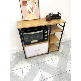 HỎA TỐC - kệ lò vi sóng,  KỆ BẾP 80B MÀU GỖ, kệ bếp, kệ bếp đơn