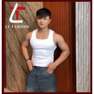 Áo Ba Lỗ Nam Ôm Body Tanktop Tập Gym Cổ Vuông Áo 3 Lỗ Nam Sát Nách Tập Gym Lt Fashion