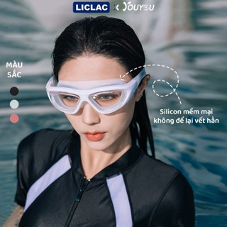 Kính bơi khung lớn YOUYOU chống mờ chống nước dây đeo silicone mềm - Kính bơi nam nữ cao cấp KB6112