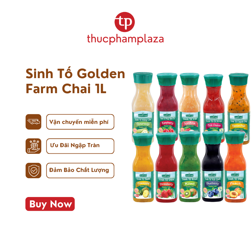 Sinh tố trái cây golden farm 1L