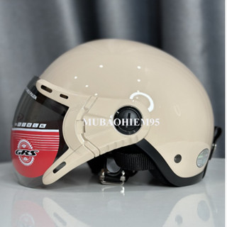 Mũ bảo hiểm nửa đầu có kính grs nhiều màu, mũ đẹp kính rõ,chống tia uv