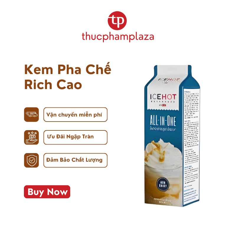 [HỎA TỐC] Kem Thực Vật Rich's Cao (Topping Base) 907g