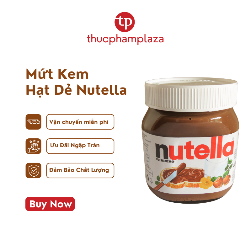 Mứt kem hạt dẻ Nutella Socola (Úc)