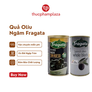 Trái ô liu đen nguyên hạt và tách hạt hiệu Fragata hộp 350g